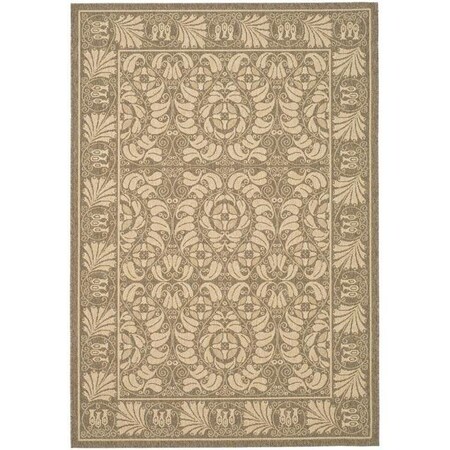 Safavieh 2 Ft. -7 In. X 5 Ft. Small Rectangle Indoor-Outdoor Courtyard- Coffee And Sand- Machine Made Rug CY5146B-3